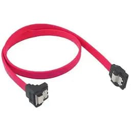 Кабель інтерфейсний 2E Sata 0.5 м кутовий загнутий із засувкою