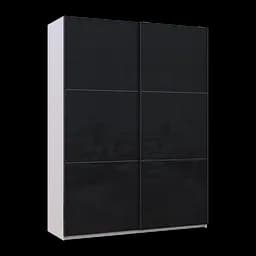 Шафа-купе Doros G-Caiser Кашемір/Чорний 2 Скла 3 частини 180х60х240 (42005326) - мініатюра 5