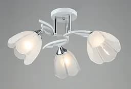Люстра стельова на кухню Sirius B N6046/3 WT+CR на 3 плафони