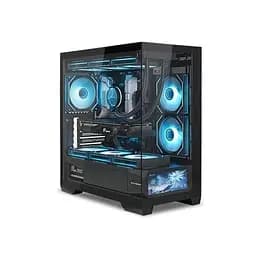 Корпус ALmordor QX25M LCD без БП Black (ALQX25MBK_LCD) - мініатюра 3
