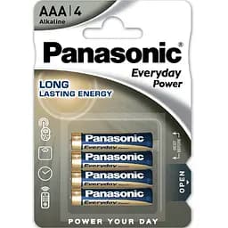 Батарейка Panasonic LR03REE/4BP EVERYDAY POWER лужна AAА блістер 4 шт.