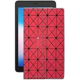 Чохол StatusCASE з екошкіри для планшету Alcatel 1T 7 4G Червоний ромб