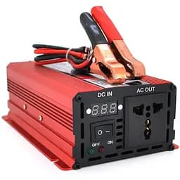 Інвертор напруги Voltronic ST600CP (DC:300W), 12/220V з апроксимованою синусоїдою, 1 універсальна розетка, крокодили, BOX