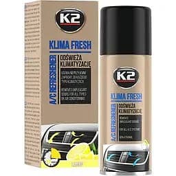 Очисник кондиціонера антибактеріальний K2 Klima Fresh Lemon 150 мл аерозоль (K222)