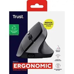 Комп'ютерна мишка Trust Bayo 2 Ergonomic Wireless/USB-A Black (25145) - мініатюра 9