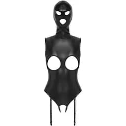 Костюм БДСМ Bad Kitty Naughty Toys Body With Head Mask L черный