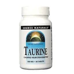 Таурін Source Naturals Taurine, 60 таблеток