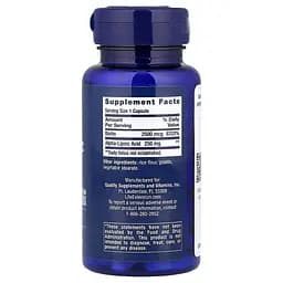 Амінокислота Life Extension Alpha-Lipoic Acid with Biotin, 60 капсул vit0003865 - мініатюра 2