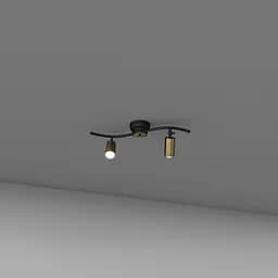 Стельовий світильник SV0040-2 BK+GD