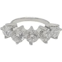 Срібне кільце Імперія золота з фіанітами. КВ1091С 18,5