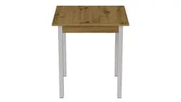 Стіл кухонний Ferrum-decor Дієго 75x80x80 Білий ДСП Дуб Артізан 16мм (FRD-105711) - мініатюра 4