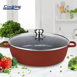 Каструля з алюмінію Heinner Calabria зі скляною кришкою (HR-JLG-J28JCR) - мініатюра 2