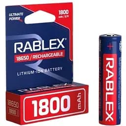 Литий-ионный аккумулятор 18650 Rablex 1800 mAh 3.7 V Li-ion Original Синий
