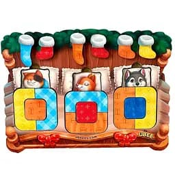 Деревянный сортер "Животные в кроватке" Ubumblebees PSD302 (ПСД302)