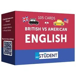 Настольная игра English Student Карточки для изучения английского языка English Student - British vs American English (укр.) (591226016)