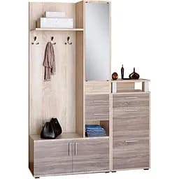 Передпокій Еверест Рів'єра з тумбою для взуття ТО-1 дуб сонома/трюфель (EVR-2523)