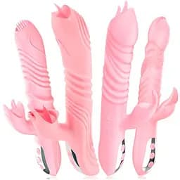 Вібратор з підігрівом Pretty Love Leopold силіконовий жіночий комбінований тілесний