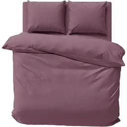 Комплект постільної білизни LeLit Двоспальний 180х215 см мікрофібра P-0187/2 сливовий (le2000000304823)