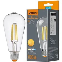Светодиодная лампа LED Videx Filament ST64FD 6W E27 4100K димерна (VL-ST64FD-06274)