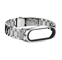 Металевий ремінець Primo Mijobs для фітнес-браслета Xiaomi Mi Smart Band 6 Silver - мініатюра 2