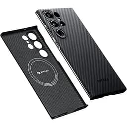 Оригінальний протиударний чохол для Samsung Galaxy S23 Ultra Pitaka MagEZ MagSafe Case 3 Twill Black/Grey KS2301U - мініатюра 11