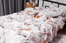 Комплект постільної білизни Moon&Star Ranforce Elite Paris For You King Size 220x240 см наволочки 2х70х70 см - мініатюра 5