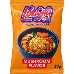 Вермішель швидкого приготування LokSha зі смаком грибів 50 г