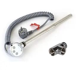 ТЕН для рушникосушки Terma MEG з електронним термостатом 300W Chrome + трійник 30412