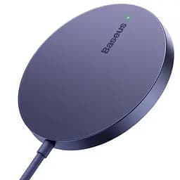 Бездротове зарядне Baseus Simple Mini3 Magnetic Wireless Charger 15W CCJJ040205 - мініатюра 2