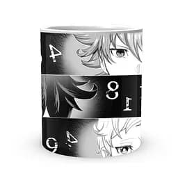 Кружка GeekLand The Promised Neverland Обіцяний Неверленд Норман Емма Рей Очі та номери NV 02.452 - мініатюра 2