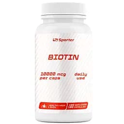 Біотин Sporter Biotin 10000 мкг 60 пігулок