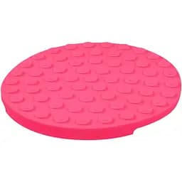 Миска-килимок для собак та котів Waudog Silicone для повільного харчування 211х211х30 мм рожевий - мініатюра 2
