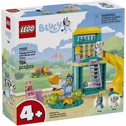 Конструктор LEGO Bluey Веселощі з Блуї та Хлоєю на ігровому майданчику 104 деталі (11201)