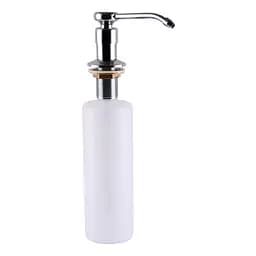 Дозатор рідкого мила HOTEC 13.141 кнопковий для колективних приміщень з хромованою латунню 0,35 л