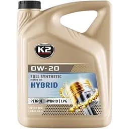Олива моторна K2 Hybrid Oil 0W-20 5 л (O0525E)
