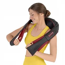 Накидка-масажер 4FIZJO Shiatsu Pro+ для шиї та спини 4FJ0565 Black/Red (P-5907739319074) - мініатюра 11