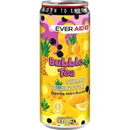 Напій безалкогольний Ever Aid Bubble Tea Melon Pineapple 0.33 л з/б