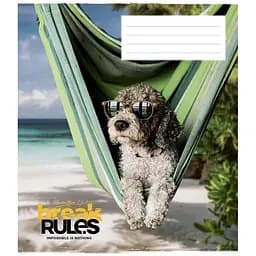 Тетрадь общая Break rules Школярик 036-3220K-3 в клетку 36 листов