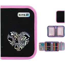 Пенал Kite Love is черный (K25-622H-3)