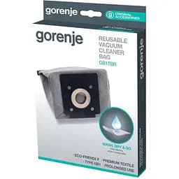 Мішок для пилососа Gorenje GB1TBR текстильний + випускний фільтр (570742) - мініатюра 3