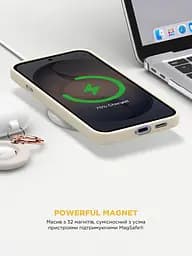 Силиконовый чехол с MagSafe для Samsung Galaxy S25 Edge 5G, ICON2 MagCase, бежевый, противоударный, панель с мягкой подкладкой, защита всего корпуса, поддержка беспроводной зарядки, совместим с защитными стеклами и пленками, ArmorStandart (ARM88092) - мініатюра 8