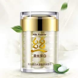 Крем для обличчя з шовком Bioaqua Silk Protein Aqua Shiny Moisturizing Cream 60 г - мініатюра 2
