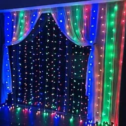 Гірлянда штора 3х3м 360 LED Мульти - мініатюра 3