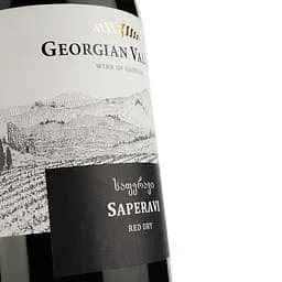 Вино Georgian Valleys Saperavi Red Dry, червоне, сухе, 12,5%, 0,75 л - мініатюра 3