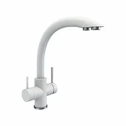 Змішувач для кухні під осмос Platinum 8203 HDF Білий в крапку Білий