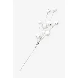 Новорічна прикраса Гілка засніжена YL050748 37 см Різнокольоровий