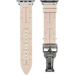 Силіконовий ремінець Hermes Apple Watch 41/40/38 мм Milky White