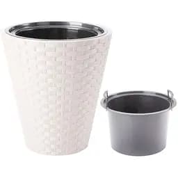 Горщик для квітів Form-Plastic Rattana-30 14.1 л білий (3800-011)