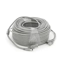 Патч-корд комбінований по кручений парі RJ-45 + DC 50m, сірий, Q20