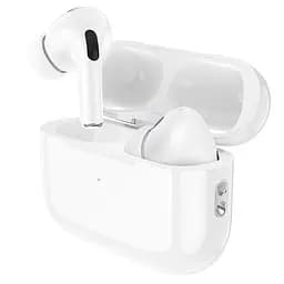 Бездротові навушники Hoco EW49 TWS Bluetooth 5.3 з мікрофоном, бездротовою зарядкою, вакуумні, білі - мініатюра 2